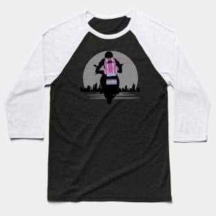 Cat mom motorcycle cat life Baseball T-Shirt